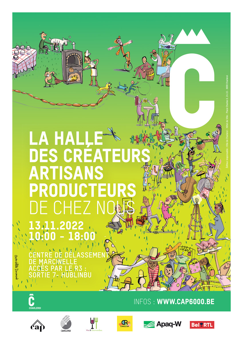 Charleroi : rendez-vous le 13 novembre pour la première « halle des créateurs, artisans et producteurs »